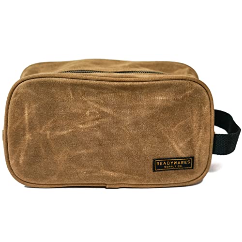 Readywares Waxed Canvas Dopp Kit - Stylish and Durable Men's Toiletry Bag