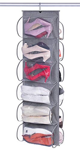 Large Clear Pockets Hanging Shoe Organizer