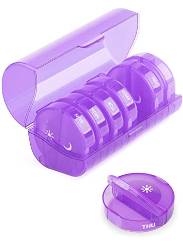 TookMag Weekly Pill Organizer - Purple
