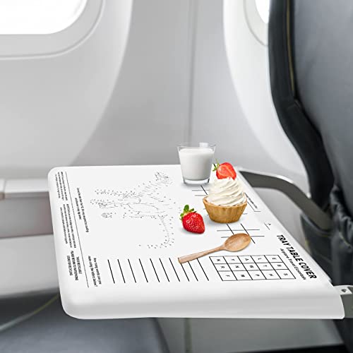  24 Pack Disposable Tray Table Cover, Airplane Travel