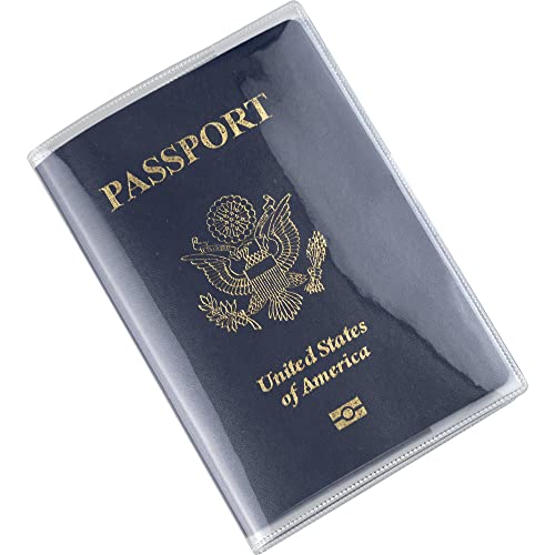 10 Pack Clear Plastic Passport Protectors
