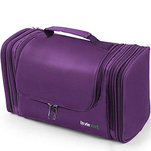 LAVIEVERT Toiletry Bag/Makeup Organizer - Purple