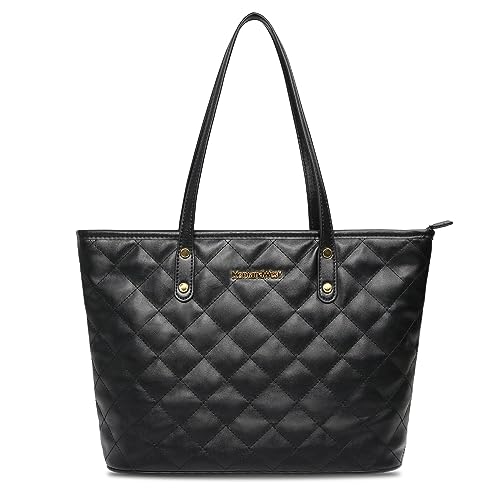 Montana West Quilted Vegan Leather Tote Purse
