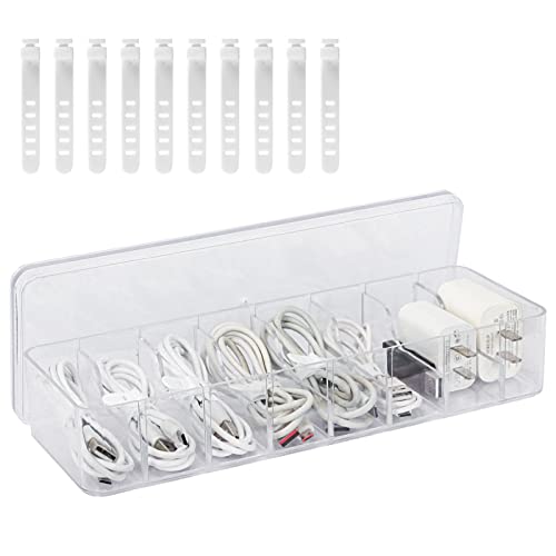 BiSiViO Clear Cable Management Box