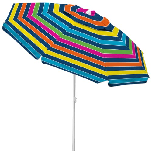 Caribbean Joe Adjustable Beach Umbrella