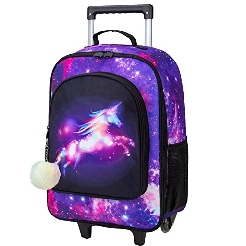 Cute Unicorn Rolling Wheels Luggage for Kids