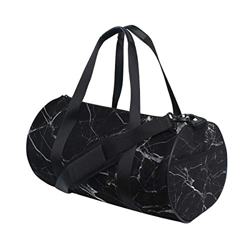 Black Marble Duffel Bag
