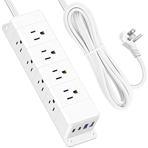 Ultra Thin Flat Plug Power Strip Surge Protector