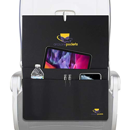 Airplane Pockets Tray Table Cover & Seat Back Organizer