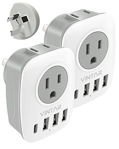 [2-Pack] Australia New Zealand Power Plug Adapter