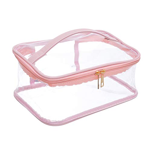 Large Clear Cosmetic Bag for Travel or Home