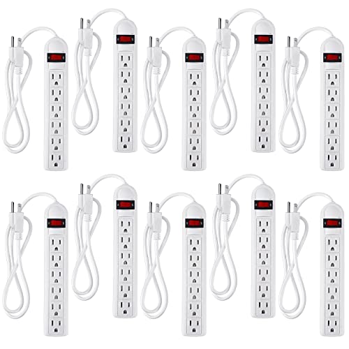 Hoteam 6-Outlet Power Strip Surge Protector
