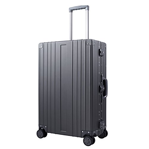 TRAVELKING Aluminum Zipperless Hard Shell Luggage Case