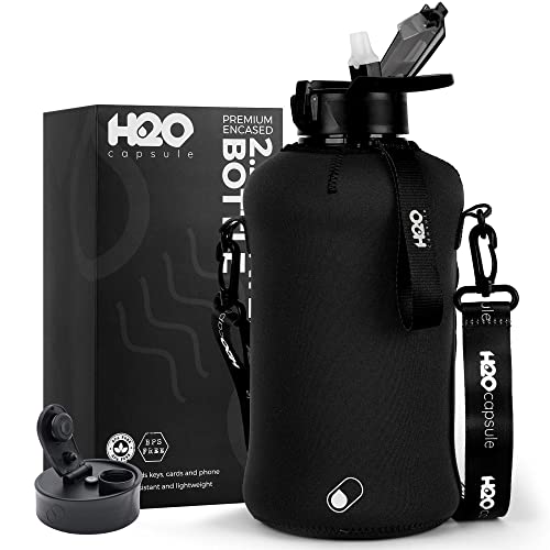 H2O Capsule Half Gallon Water Bottle with Storage Sleeve