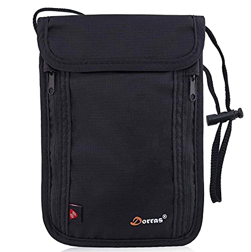 RFID Blocking Neck Wallet Travel Wallet - Black RFID Blocking Neck Wallet Travel Wallet - Black