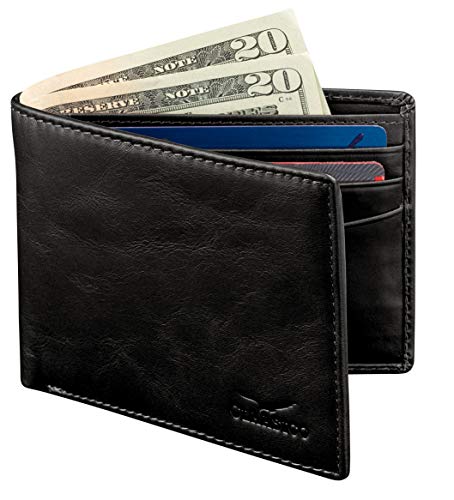 Slim Bifold RFID Wallet - Gift for Men