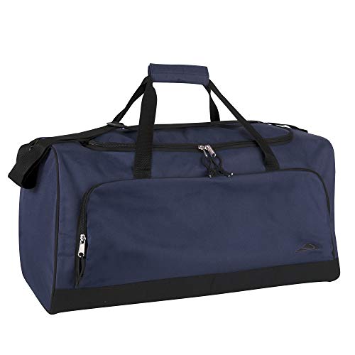 Lightweight Canvas Duffle Bag for Travel & Gym - 55L, Navy