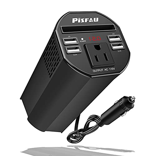 Car Power Inverter with USB Ports and AC Socket