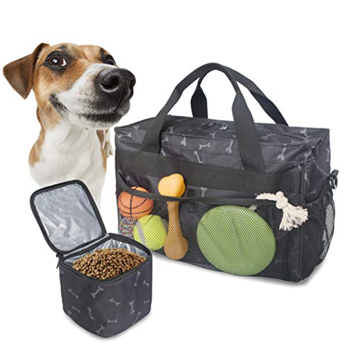 MYDAYS Dog Travel Bag with Collapsible Bowl