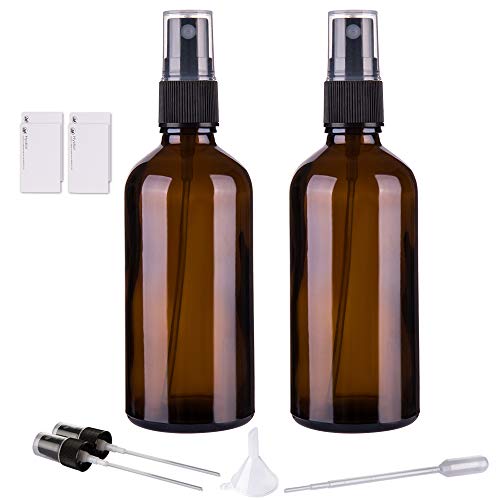 Amber Glass Spray Bottles for Essential Oils