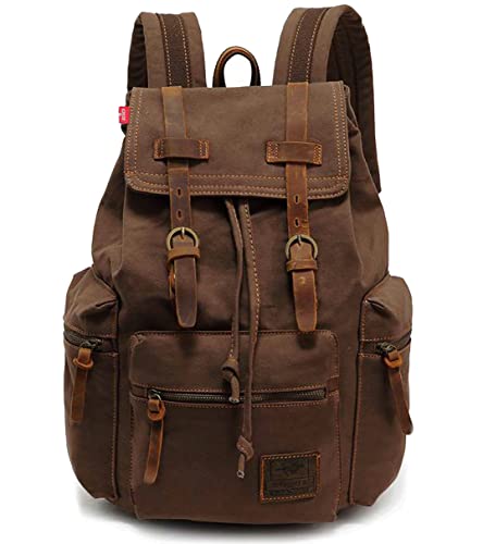 HuaChen Vintage Canvas Backpack