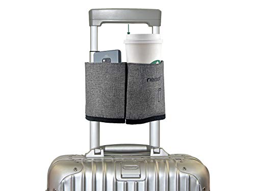riemot Luggage Cup Holder - Hands-Free Drink Carrier for Travelers