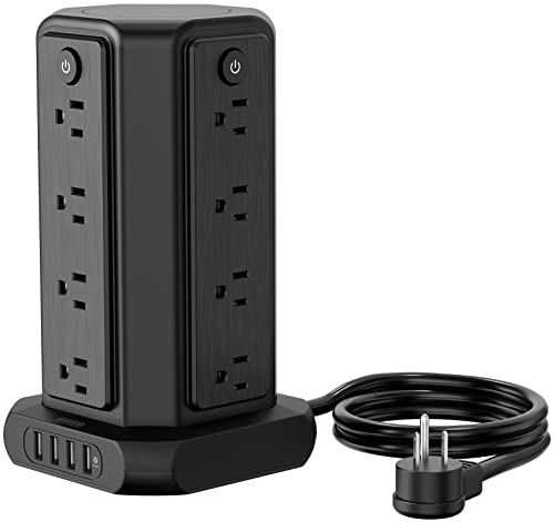 Power Strip Tower Surge Protector with 16 Outlets