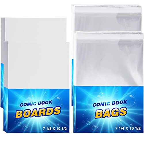 240 Pcs Silver Age Comic Book Bags and Boards