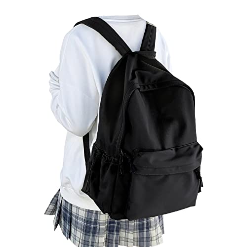 WEPOET Basic Black Backpack for Women