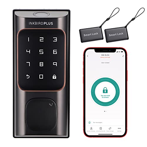 INKBIRDPLUS Fingerprint Door Lock with Keypad