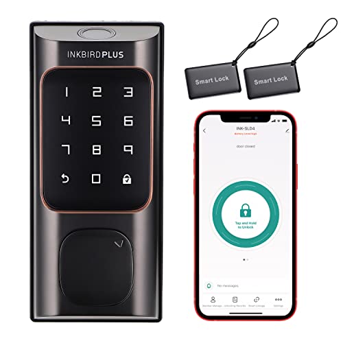 INKBIRDPLUS Fingerprint Door Lock with Keypad