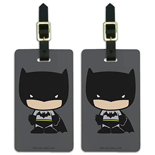 Batman Cute Chibi Luggage ID Tags - Set of 2