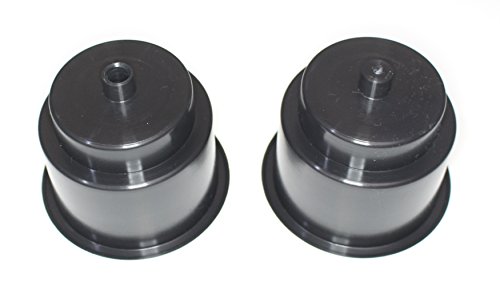 Universal Black Recessed Cup Holder with Drain Hole (2 Pack)