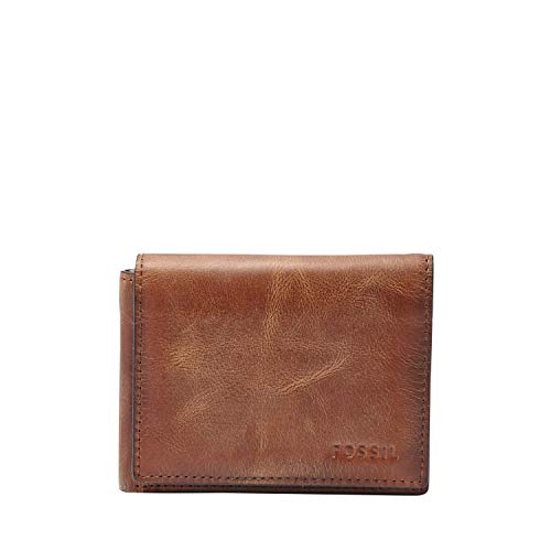 Fossil Derrick Leather RFID-Blocking Execufold Trifold Wallet