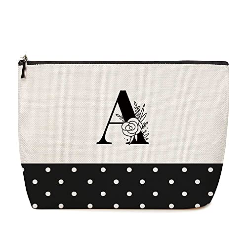 Monogrammed Initial Makeup Bag