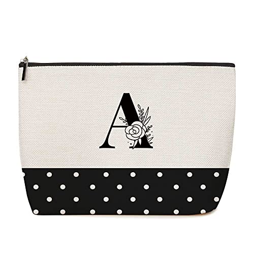 Monogrammed Initial Makeup Bag