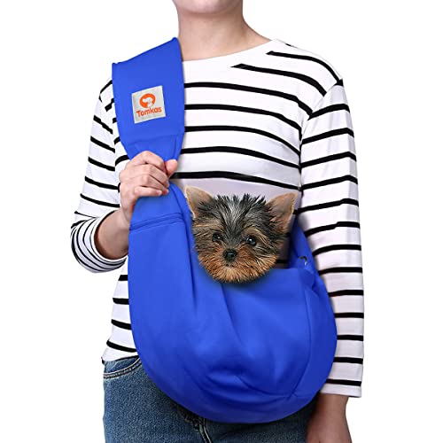 TOMKAS Small Dog Carrier Sling Hands-Free Pet Puppy Travel Bag