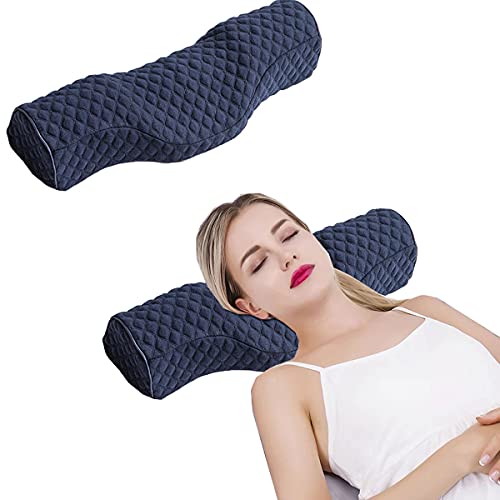 S-SNAIL-OO Cervical Neck Pillow - Stiff Neck Pain Relief, Memory Foam, Blue