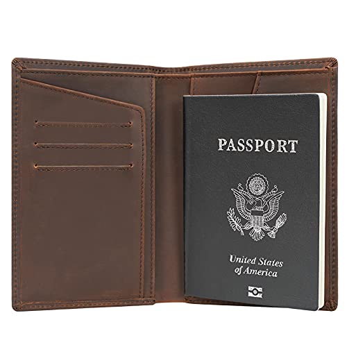 Polare RFID Blocking Leather Passport Holder