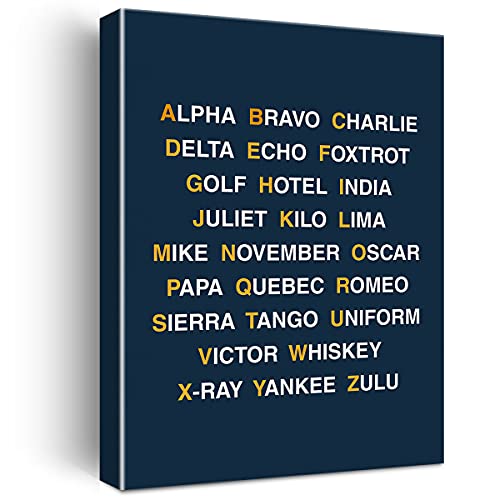 Phonetic Alphabet Canvas Painting