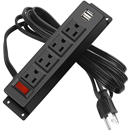 Mountable Power Strip with USB Ports