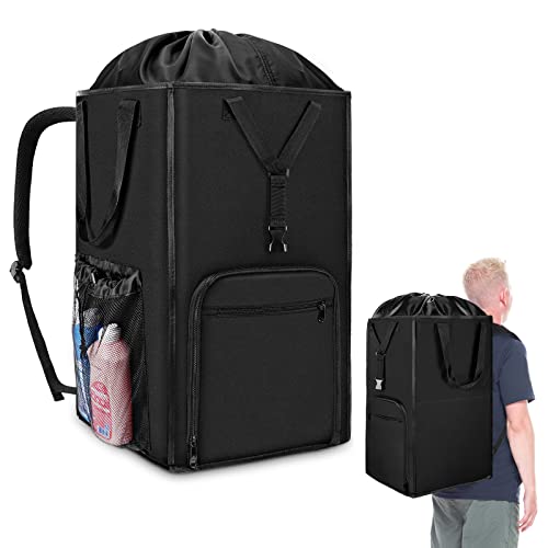 Laundry Bag Backpack - Heavy Duty Hamper Basket for Travel