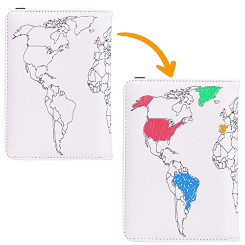 World Map Passport Holder