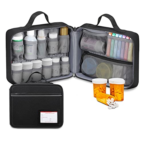 Trunab Medicine Storage and Organizer Bag Empty Pill Bottle