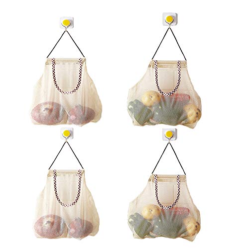 Reusable Hanging Storage Mesh Bags