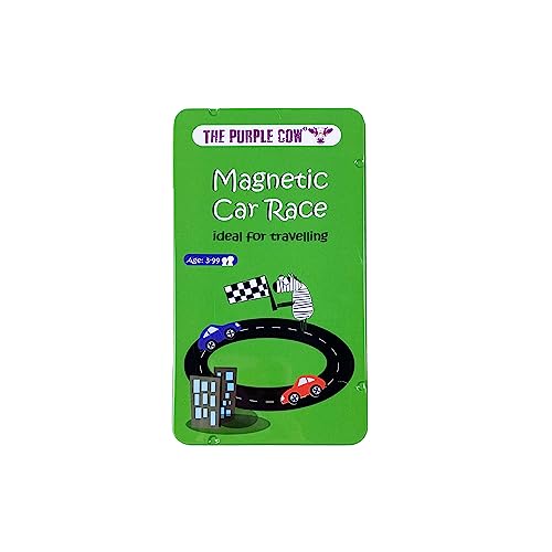 Purple Cow Magnetic Travel Car Race Game Purple Cow Magnetic Travel Car Race Game
