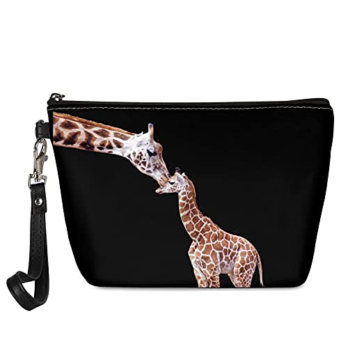Howilath Giraffe Print Makeup Pouch