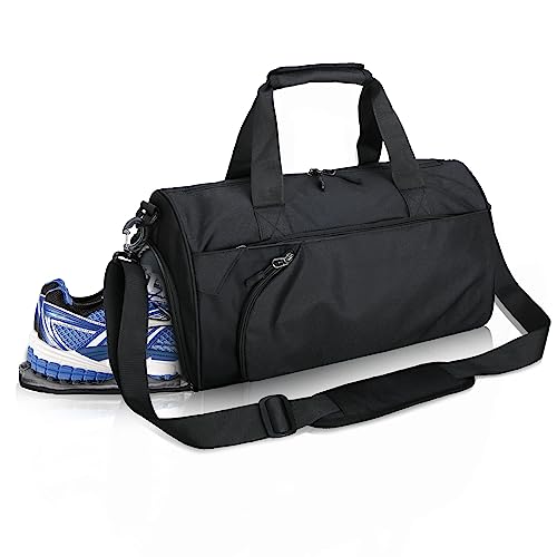 Oziral Sports Gym Bag - 40L Travel Duffel Bag with Wet Pocket and Shoe Compartment