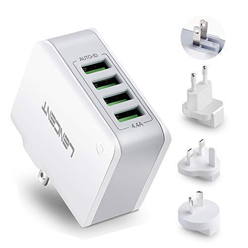 LENCENT 4 Port USB Travel Power Adapter