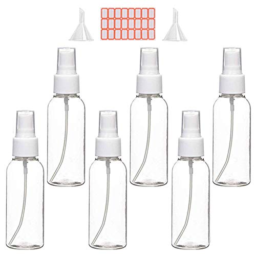 Zoizocp Spray Bottles, 2oz/50ml Clear